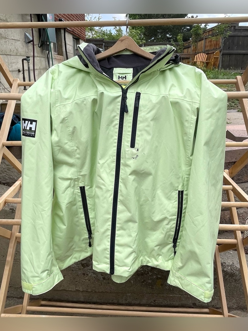 Helly Hansen Women’s Crew Hooded Jacket 2.0 in Washed Lime. Size 4X.